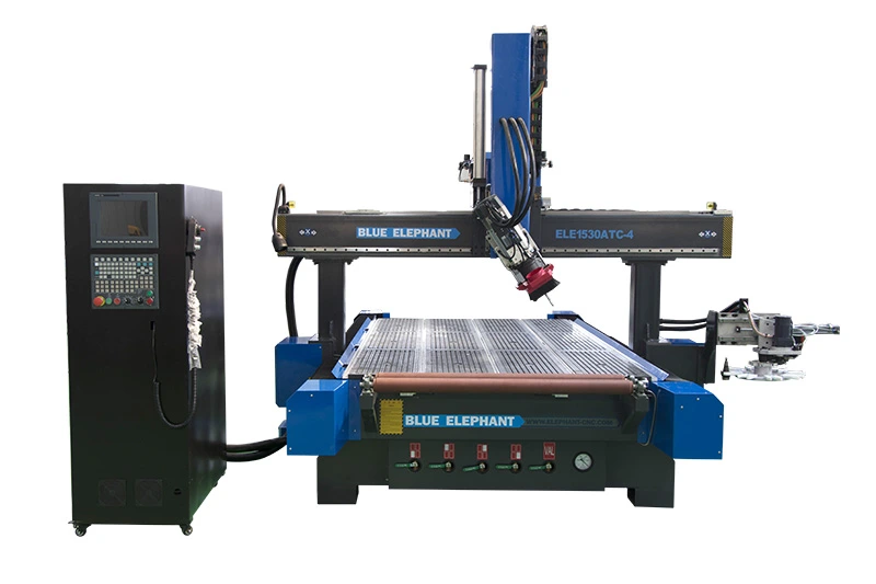 CNC фреза 1530 ATC, 4 оси, карусел